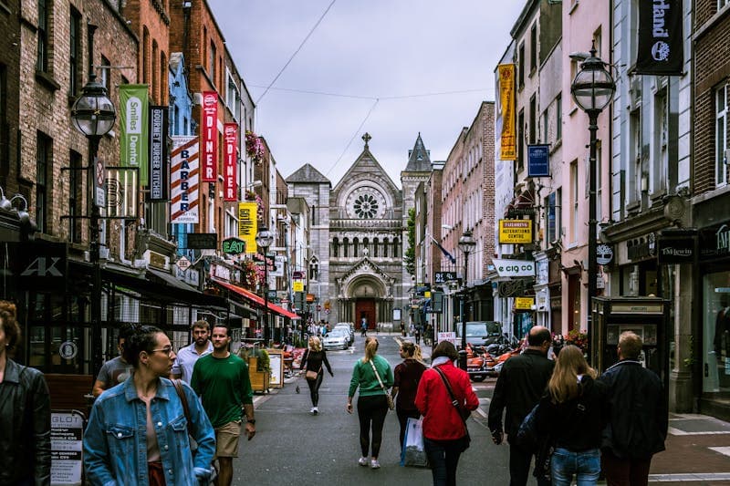Dublin cityscape along the river